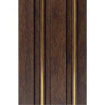 بديل خشب مضلع صيني بنى محروق فواصل ذهبي