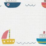 ورق جدران كوري تشكيلة بحر مع سفن