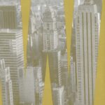 ورق جدران كوري تشكيلة مدن ذهبي وبني