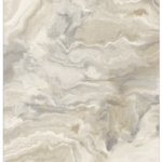 ورق جدران رخامي كوري بيج بعروق بني