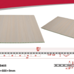 بديل خشب ساده بيج مقلم ذهبي فاتح