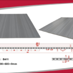 بديل خشب ساده رصاصي مقلم ابيض