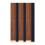 بديل خشب مضلع بني غامق فواصل اسود