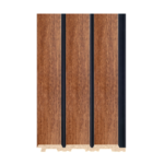 بديل خشب مضلع بني فاتح فواصل اسود