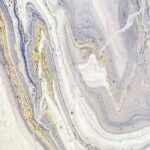 بديل رخام ريزن ازرق مموج ازرق مع ذهبي