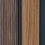 بديل خشب مضلع صيني بني فواصل اسود