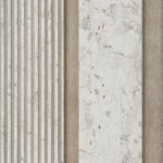 بديل خشب مضلع صيني بيج فواصل ذهبي