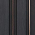 بديل خشب مضلع صيني رمادي غامق فواصل ذهبي