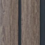 بديل خشب مضلع صيني بني فواصل اسود