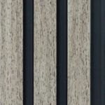 بديل خشب مضلع صيني رمادي فاتح فواصل اسود