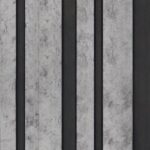 بديل خشب مضلع صيني رصاصي فواصل اسود