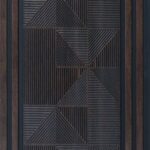 بديل خشب مضلع صيني اسود فواصل بني