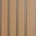 بديل خشب جدران خارجي مضلع بني فاتح