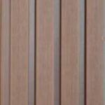 بديل خشب جدران خارجي مضلع بني محروق