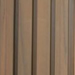 بديل خشب جدران خارجي مضلع بني