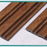 بديل خشب مضلع صيني بني