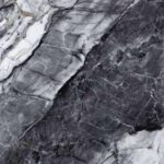 بديل رخام لامع رمادي عروق ابيض