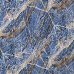 بديل رخام لامع ازرق عروق ذهبي