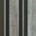 بديل خشب مضلع صيني رمادي فواصل اسود