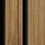 بديل خشب مضلع صيني بني فواصل اسود