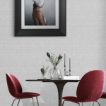 ورق جدران ساده كوري رمادي