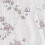 ورق جدران كوري رمادي ب ورد