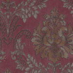 ورق جدران كوري احمر مع ذهبي