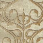 ورق جدران كوري بني فاتح وغامق مع بيج