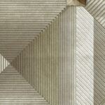 ورق جدران كوري رمادي مع ابيض مع بني