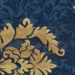 ورق جدران كوري كحلي مع اصفر